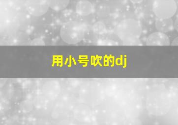 用小号吹的dj