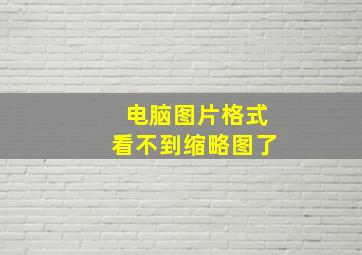 电脑图片格式看不到缩略图了