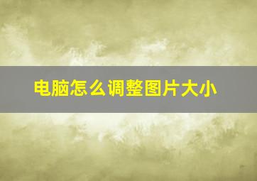 电脑怎么调整图片大小