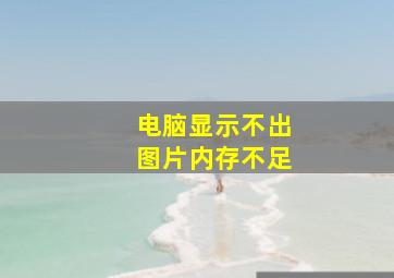 电脑显示不出图片内存不足