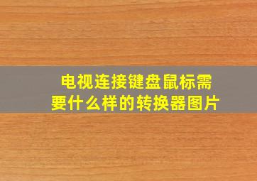 电视连接键盘鼠标需要什么样的转换器图片