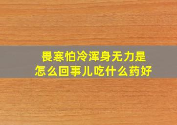 畏寒怕冷浑身无力是怎么回事儿吃什么药好