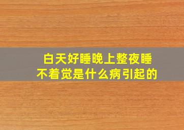 白天好睡晚上整夜睡不着觉是什么病引起的