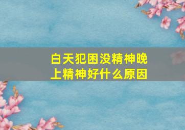 白天犯困没精神晚上精神好什么原因