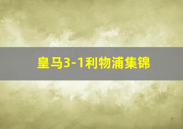 皇马3-1利物浦集锦