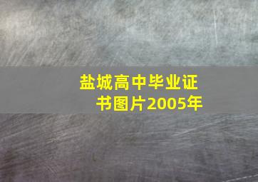 盐城高中毕业证书图片2005年