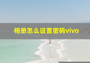 相册怎么设置密码vivo