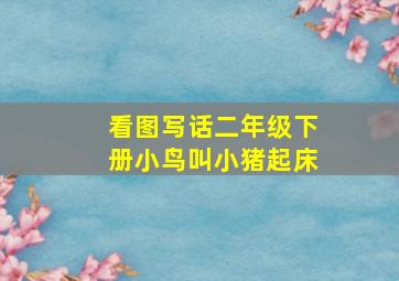 看图写话二年级下册小鸟叫小猪起床