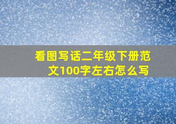 看图写话二年级下册范文100字左右怎么写