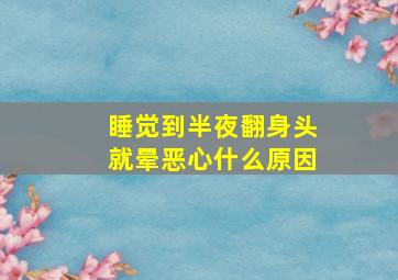 睡觉到半夜翻身头就晕恶心什么原因