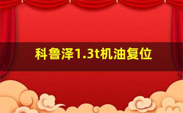 科鲁泽1.3t机油复位