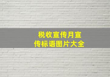 税收宣传月宣传标语图片大全