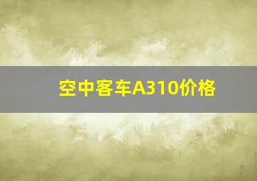 空中客车A310价格