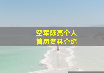 空军陈亮个人简历资料介绍