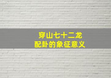 穿山七十二龙配卦的象征意义