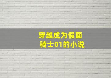 穿越成为假面骑士01的小说