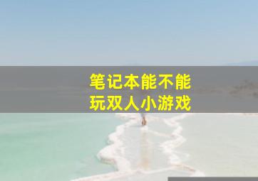 笔记本能不能玩双人小游戏