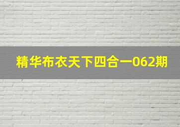 精华布衣天下四合一062期