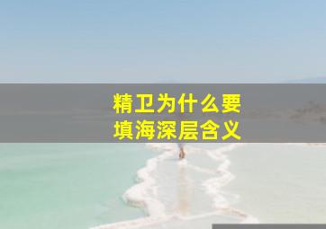 精卫为什么要填海深层含义