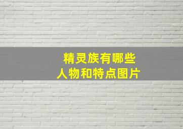 精灵族有哪些人物和特点图片