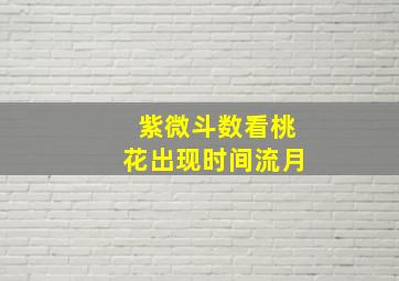 紫微斗数看桃花出现时间流月