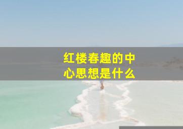 红楼春趣的中心思想是什么