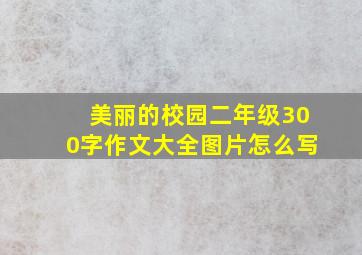 美丽的校园二年级300字作文大全图片怎么写