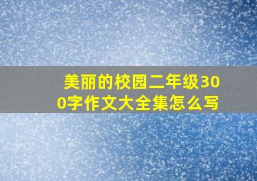 美丽的校园二年级300字作文大全集怎么写