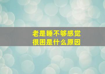 老是睡不够感觉很困是什么原因