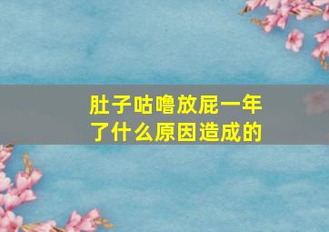 肚子咕噜放屁一年了什么原因造成的