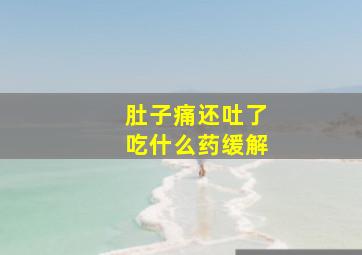 肚子痛还吐了吃什么药缓解