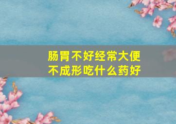 肠胃不好经常大便不成形吃什么药好