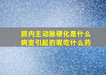 肺内主动脉硬化是什么病变引起的呢吃什么药