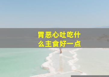 胃恶心吐吃什么主食好一点