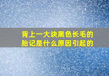 背上一大块黑色长毛的胎记是什么原因引起的