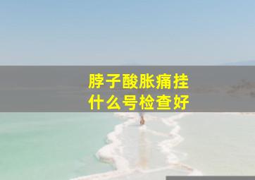 脖子酸胀痛挂什么号检查好