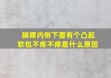 脚踝内侧下面有个凸起软包不疼不痒是什么原因