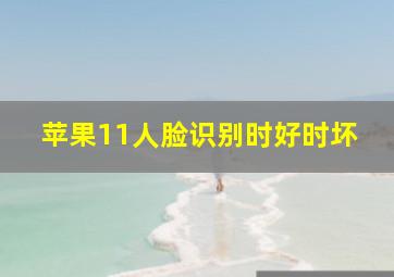 苹果11人脸识别时好时坏