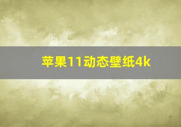 苹果11动态壁纸4k