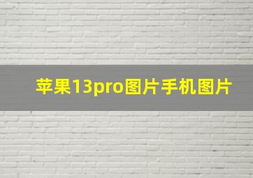 苹果13pro图片手机图片