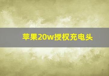 苹果20w授权充电头