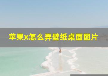 苹果x怎么弄壁纸桌面图片