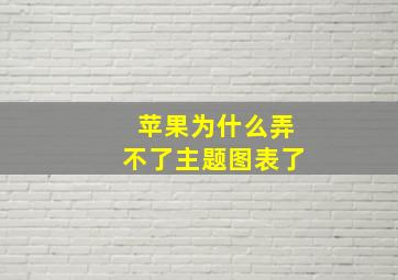 苹果为什么弄不了主题图表了