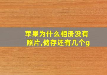 苹果为什么相册没有照片,储存还有几个g