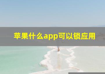 苹果什么app可以锁应用