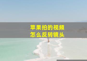 苹果拍的视频怎么反转镜头