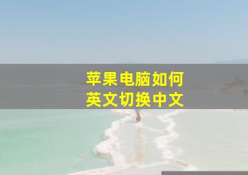 苹果电脑如何英文切换中文