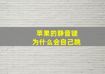 苹果的静音键为什么会自己跳