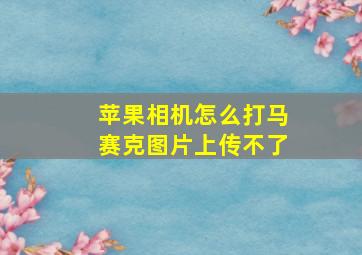 苹果相机怎么打马赛克图片上传不了