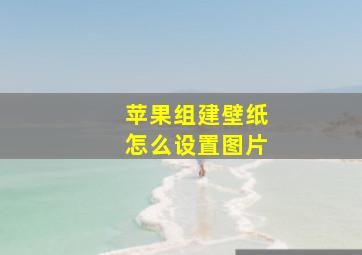 苹果组建壁纸怎么设置图片